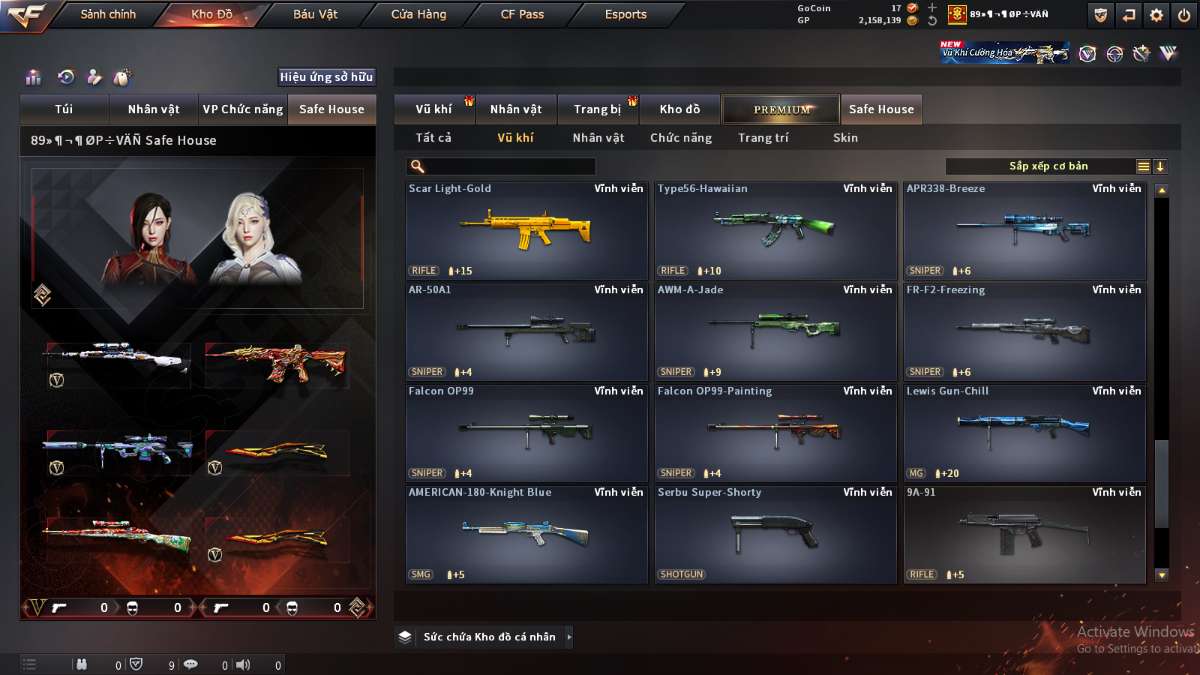 shop acc cf uy tin gia re